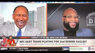 Swagu not happy! 🤣 Eagles draft! Marcus Spears NFL DRAFT 2023