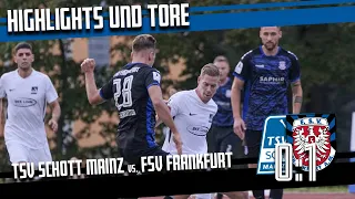 Highlights & Tore | TSV Schott Mainz 0:1 FSV Frankfurt | 7.Spieltag RL-Südwest 2021/2022