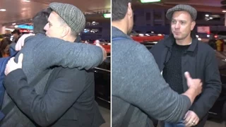 'Fargo' Star Ewan McGregor Giving Holiday Hugs At LAX