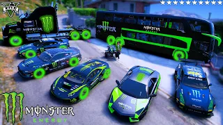 GTA 5 - Stealing MONSTER CARS with Franklin! (Real Life Cars #02)