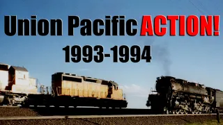 Union Pacific Action 1993-1994, UP Challenger 3985, UP Centennial 6936, UP E9, SD40-2, C36-7, C40-8