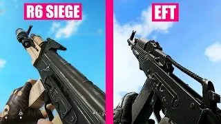 Rainbow Six Siege vs Escape from Tarkov Weapons Comparison