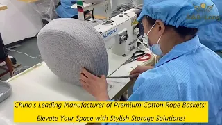 China's Leading Manufacturer of Premium Cotton Rope Baskets - Perfect for All Your Storage Needs!