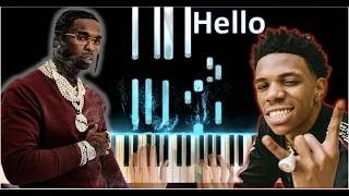 Hello Piano- Pop Smoke ft. A Boogie Wit Da Hoodie (Piano Tutorial)