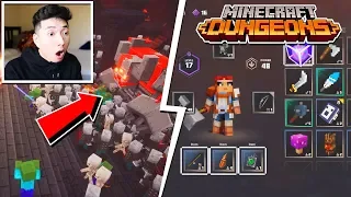 *NEW* Minecraft DUNGEONS Gameplay! (Reaction)