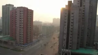 Morning in Pyongyang, North Korea. Very eerie.