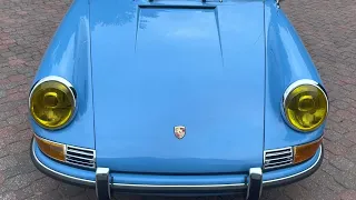 1971 Porsche 911E in Pastel Blue Walk Around
