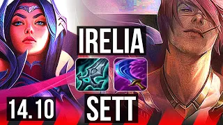 IRELIA vs SETT (TOP) | 9 solo kills | BR Master | 14.10