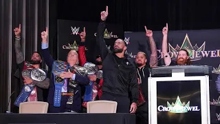 Roman Reigns Entrance: WWE Crown Jewel Press Conference