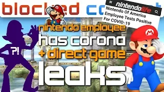 Nintendo EMPLOYEE Has CORONAVIRUS! + Nintendo Direct Games LEAKS & Speculation! - LEAK SPEAK!