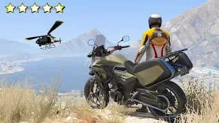 GTA 5 - ECHAPPER A LA POLICE EN HONDA CB 500 X !