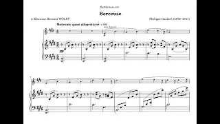 Philippe Gaubert: Berceuse, Flute & Piano (Piano Accompaniment)/ ゴーベール　子守歌　伴奏