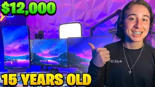 How I Afforded A $12,000 Gaming Setup At 15. (Revealing My Youtube Earnings)