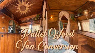 PALLET WOOD VAN BUILD ~ WALK THROUGH