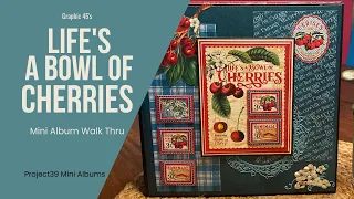 Graphic 45's Life's A Bowl of Cherries Mini Album Walk Through