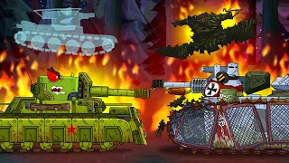 KV-35 vs B3: Endless Monster's Revenge - Cartoons about tanks