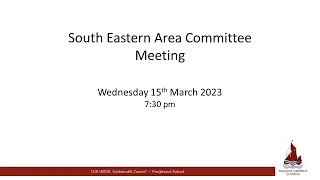 15/03/2023 - South Eastern Area Planning Committee meeting