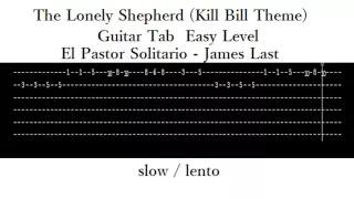 The Lonely Shepherd (Kill Bill theme) guitar tab EASY