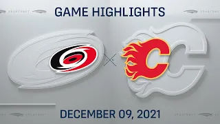 NHL Highlights | Hurricanes vs. Flames - Dec. 9, 2021