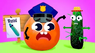 Vegetables VS Police || Animated Adventures Of Crazy Objects By Doodland