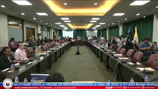 FY 2024 Budget Briefings (Committee) Department of Health  (DOH)