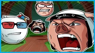 DESTROYING EVERYONE INCLUDING MY OWN DESK!! - Mini Golf Funny Moments! (Golf It Rage)