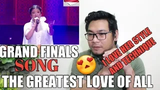 Reaksi Filipina Tiara - The Greatest love of all (Whitney Houston) "Indonesian Idol 2020"