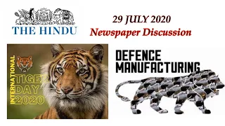 The Hindu Newspaper Discussion 29 JULY 2020