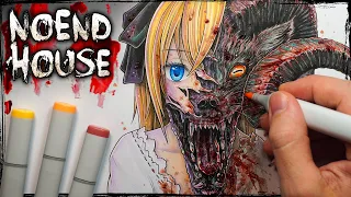 NoEnd House Creepypasta (Illustrated) Story + Drawing