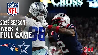 New England Patriots vs Dallas Cowboys 2nd FULL GAME 10/01/23 Week 4 | NFL Highlights Today