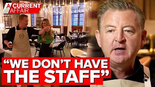 Celebrity chef’s blunt warning to government amid staff shortages | A Current Affair