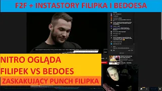 NITRO OGLĄDA DYMY FILIPEK vs BEDOES  -  FAME 11 F2F FERRARI vs FILIPEK