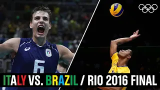 Italy vs. Brazil – 🏐Throwback Moments Rio Volleyball Final!