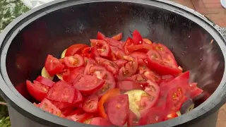ЧАНАХИ - вкуснейшее грузинское блюдо! Баранина и овощи в казане