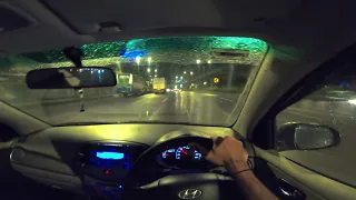 4K POV Driving in the Mumbai Rains Borivali To Andheri Hyundai i10 Sportz #asmr