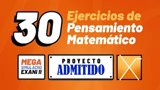 Exani II - Guía 2024 Matemáticas - 30 Reactivos de Matemáticas