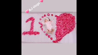 #1st month baby photoshoot#baby photoshoot idea#Homemade shoot idea#shorts#ajvlogs