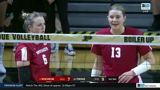 #3 Wisconsin Vs #16 Purdue | NCAA Women Volleyball  Full Game 11/17/2023