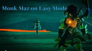 Monk Maz Koshia on Easy Mode ( How to Defeat Him Easily with a Simple Trick - Botw