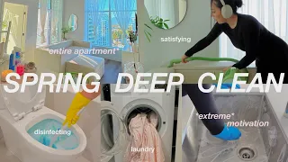*extreme* SPRING DEEP CLEAN motivation 🧼 ultimate RESET routine + organize ENTIRE apartment 2024