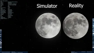 31st October Blue Moon vs Space Engine Moon