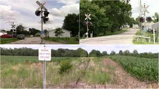 Out-of-service Railroad Crossings, NS (Former NKP Cloverleaf) - Frankfort to Michigantown, Indiana