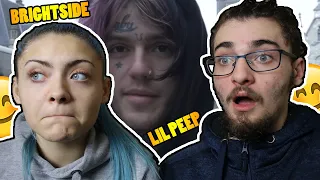 Me and my sister watch Lil Peep - The Brightside for the first time (Reaction)