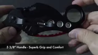 TAC FORCE Black Karambit Speedster Spring Assist Knife Review Unboxing TF-578BK