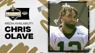 Chris Olave talks route spacing, talking on field | Saints Training Camp 2023