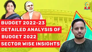 Union Budget 2022 - Detailed Analysis of Union Budget 2022 | Sector Wise Insights | UPSC Exams