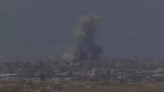 Huge smoke plumes rise up from northern Gaza as Israeli bombardment goes on