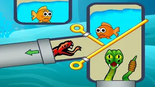 Save The Fish Love Fish - Pull The Pin - Android Gameplay Walkthrough Levels (24 to 46) part - #1