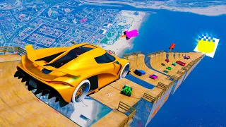 MEGA RAMPA 730.000% IMPOSIBLE! SUSTO FINAL INCREIBLE!! - GTA 5 ONLINE