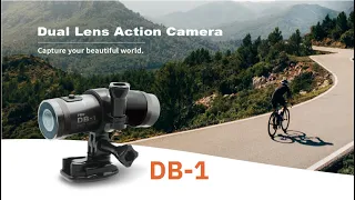 【LOOKING TAIWAN】 Dual FHD front & rear helmet camera DB-1